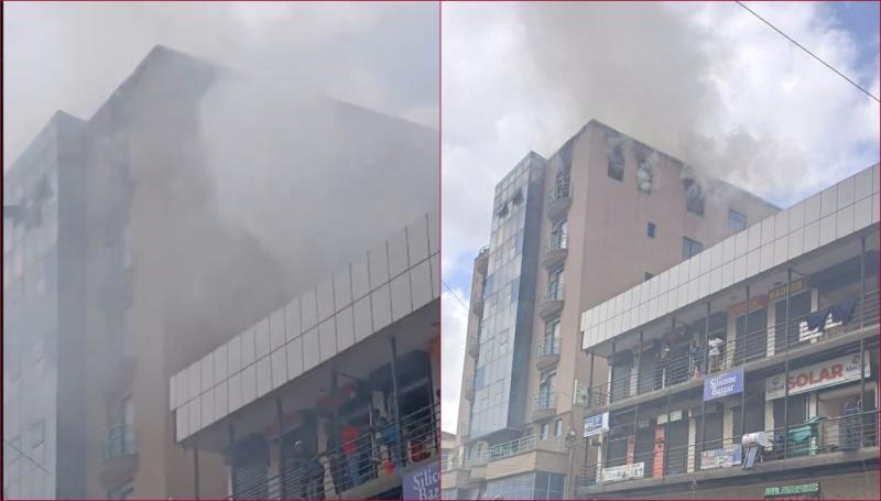 The top floor of a building on River Road was destroyed by fire.